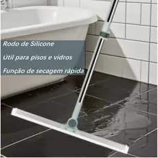 Rodo Para Limpeza 180º Banheiro Vassoura Mágica Tira Pelo Limpa Vidro Seca Bem Silicone Vassoura Piso Vidro 35 cm