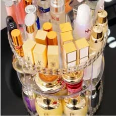 Organizador De Cosmético Maquiagem Acrílico Giratório 360º Acrílico Giratório 360º Torre - P