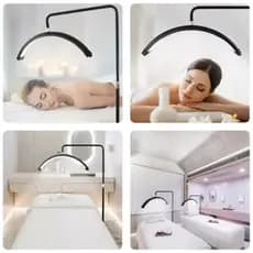 Luminária LED Ring Light Arco Meia Lua Estética Sobrancelha 1.8M Com Suporte E Controle Remoto