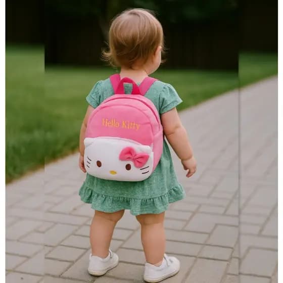 Mochila escolar jardim de infância Hello Kitty  25cm