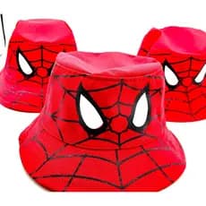 Bucket Hat Chapéu Homem Aranha Vermelho Infantil Spider Man Kids Menino