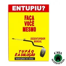 Desentupidor Manual com Mola Tufão III 15M - Caixa de Inspeção, Calha, Esgoto e Vaso - Overtime