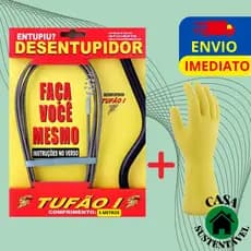 DESENTUPIDOR CANO, RALO TUFÃO 5m KIT COM LUVAS