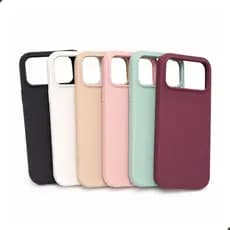 Capa Capinha Case iPhone 17 Pro Max Silicone Antiderrapante Proteção Câmera Vinho Verde Branco Preto