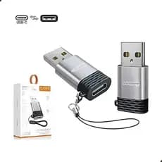 Adaptador Conversor OTG Tipo C Fêmea Para USB Macho Plug Dados Transferência Celular Notebook Tablet