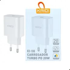 Fonte Carregador Turbo Tipo C Rápido Celular Android iPhone Tomada Parede Cabo USB Energia Potente