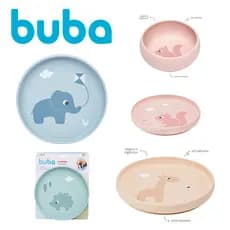 Prato em Silicone com Ventosa Pratinho do Bebê Buba