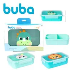 Lancheira Lunchbox com Divisórias Zoo Dino Unicórnio do Bebê Buba