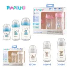 Mamadeiras Serena 150/260/330ml Anticólica do Bebê Pimpolho