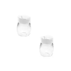 Conjunto de Saleiro e Pimenteiro de Vidro C/ Tampa de Plástico 80ml