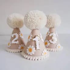 Mini Chapéu Parabéns Personalizado Girassol
