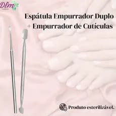 Empurrador Duplo 01 + Empurrador de Cuticulas 06 - Slim - Podologia / Manicure e Pedicure