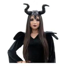 Arco Malévola Chifre Tiara com Chifre Festa Fantasia Halloween Cosplay