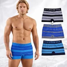 Kit 3 Cuecas Boxer Masculina Microfibra Sem Costura Leve Confortável Dia a Dia