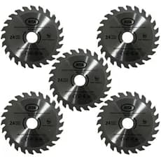 Kit 5 Lâmina Serra Circular RTA 4.3/8 x 20mm 24D Widea