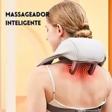 Massageador De Pescoço Inteligente De Compressão / Sem Fio / Alívio Da Dor de Pescoço e Coluna - LOJA AS