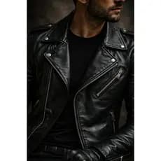 Jaqueta Masculina Couro Legítimo Estilo Rock Rider Motoqueiro Fantasma
