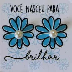 kit 100 pares brinco pérola + tag Especial Mulheres lembrancinha para cliente/casamento/ aniversário