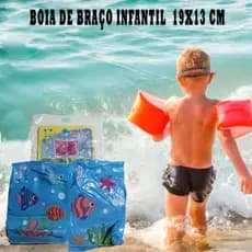 Kit 2 pares Boia de Braço Infantil 19x13cm Piscina Mar Verão Praia