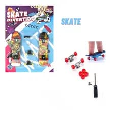 SKATE DE DEDO DIVERTIDO COM ACESSORIOS 7 PECAS