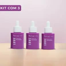 Kit Sérum Facial Colágeno 30ml Max Love Hidratante Cuidados com a Pele Rosto