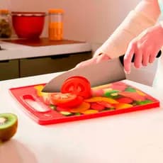 Tabua de Corte Antibacteriana A Prova de Mofo Resistente Estampado Carne Frutas Legume