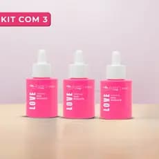 Kit Sérum Facial Rosa Mosqueta 30ml Max Love Regenerador Cuidados com a Pele Rosto