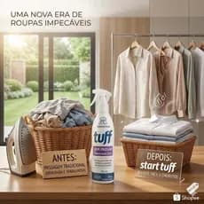 Tuff Sem Passar 350ml 3, 2 ou 1 Unidades Desamassa Fácil e Perfuma Roupas Sem Ferro