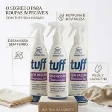 Tuff Sem Passar 350ml Desamassa Roupa Sem Ferro Perfuma e Revitaliza 3, 2 ou Unidades