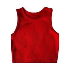 Cropped Regata Feminino Casual Academia Excelente
