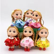 COOLTOY 12CM Princesa Doll Bouquet Cartoon Confuso Pendant Porta-Chaves Decoração De Saco Novo