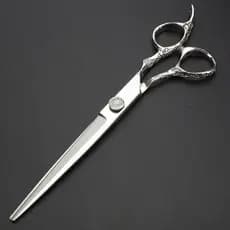 Tesoura de cabeleireiro profissional de 7,5 polegadas para salão de barbeiro e uso doméstico - Tesouras de corte e desbaste de cabelo