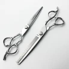 Wingsbro Tesoura De Corte De Cabelo De 7 Polegadas , Textura Profissional , Desbaste , Salão De Beleza , Barbeiro , Uso