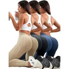 Leggings de malha K/calças de ioga sem costura/calças esportivas ao ar livre para corrida