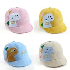 Kids Boy Girl Cartoon Dinossauro Chapéu De Pescador Primavera Verão Baby Baseball Boné Praia Pontos Fofos De Veado Malha Exterior Chapéus De Sol Ajustável/Multicolor