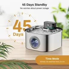 Fonte De Água Automática Para Animais De Estimação 3.2L Aço Inoxidável Sem Fio 4000mAh Bebedor Recarregável Sensor Infra