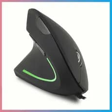 Mouse Com Fio vertical 5a Geração Esquerdo RGB Mouse  vertical mouse canhoto mouse Mouse com fio em dpi ajustável