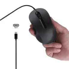 Mouse Ergonômico Mudo Tipo C Com Fio Para Telefone , Laptop E Tablet
