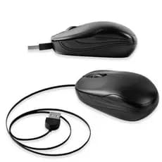 Mini Mouse Criativo Óptico USB Do Rato Pequeno Cabo Retrátil Para Fácil Transporte