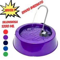 Kit Fonte Bebedouro  Gatos Cães Completo 1,2 Litros Automático Fonte Bebedouro Gato  Pet Automático.