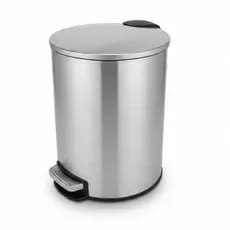 Lixeira Inox Slim Pedal 5L 12L Balde Removível Tampa Soft Close Banheiro Cozinha