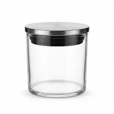 Conjunto Potes Herméticos Borossilicato 200ml Tampa Inox Redondos Conservação