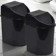 Kit 2 Lixeiras para Banheiro 12 Litros Basculante Eco Nature em Plástico Resistente Jaguar
