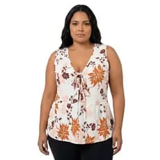 Blusa Peplum Plus Size Cavada Duna