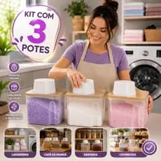 Kit Porta Condimentos Copo Medidor Bico Dosador Cozinha Mantimentos Lavanderia Organizador Alimentos