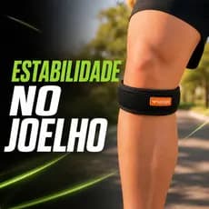 Joelheira Patelar Hidrolight Faixa Sub Patelar para Joelho Tendinite Patelar Alívio da Dor Preta