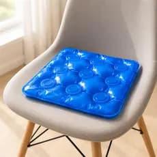 Almofada Ortopédica Gel Anti Escaras Quadrada 44x44 Para Cadeira de Rodas até 120 kg Assento