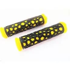 Manopla  MTB  bicolor de borracha de Punho para Bicicleta GTS - amarelo