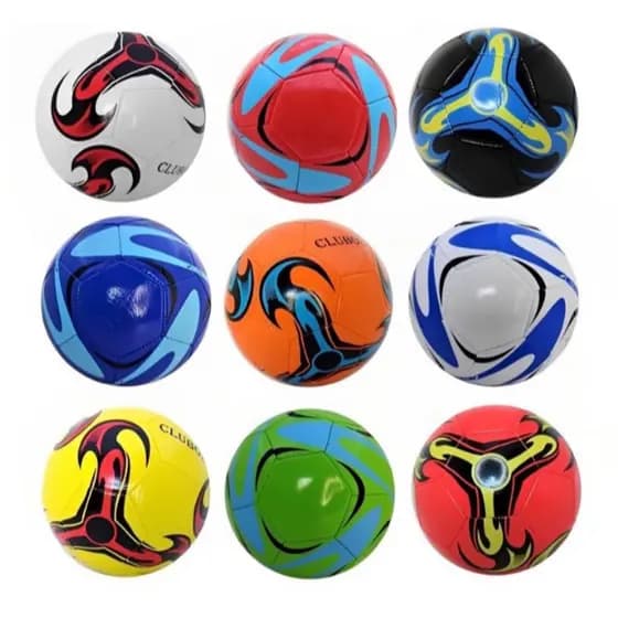 kIT 5 Bola Futebol Couro ENVIO ALEATORIO DE CORES