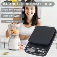 Balança De Cozinha Digital Visor LCD Nutrição Tara Inteligente Precisão de 1g Max de Peso 5Kg